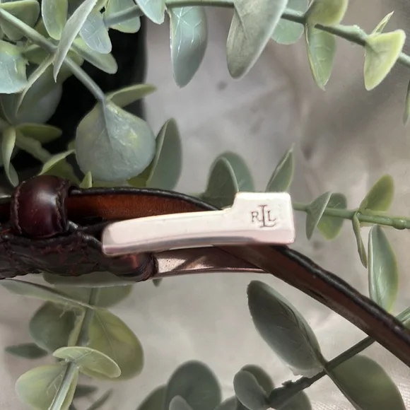 Ralph Lauren brown leather belt - Picture 3 of 10